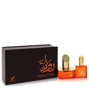 Riwayat El Ambar by Afnan Eau De Parfum Spray + Free .67 oz Travel EDP Spray 1.7